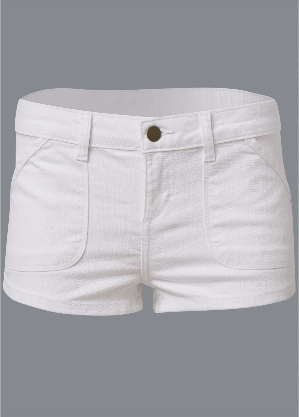 Venus Plus Size Americana Shorts - White Denim