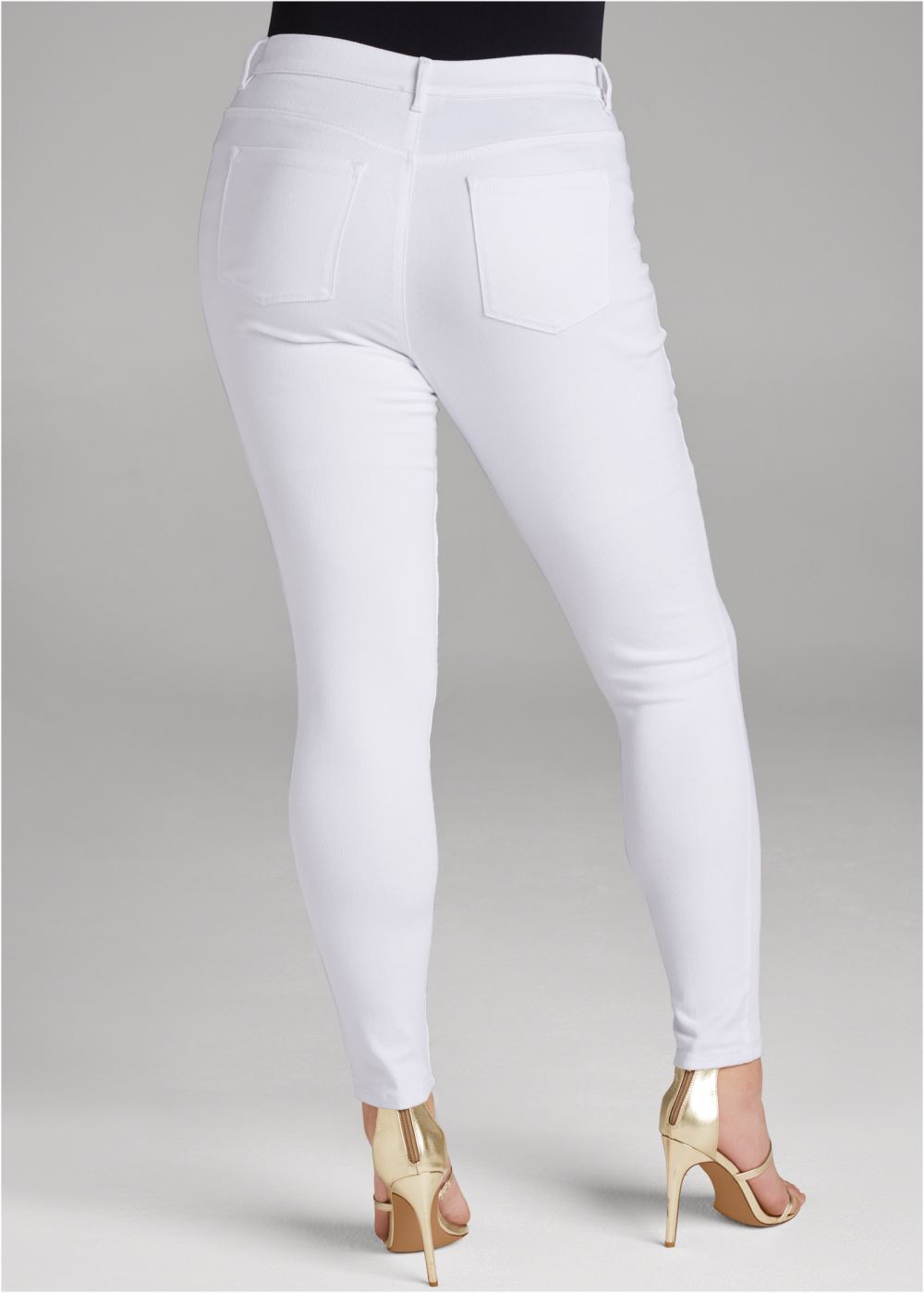 Venus Plus Size Slim Jeans in White