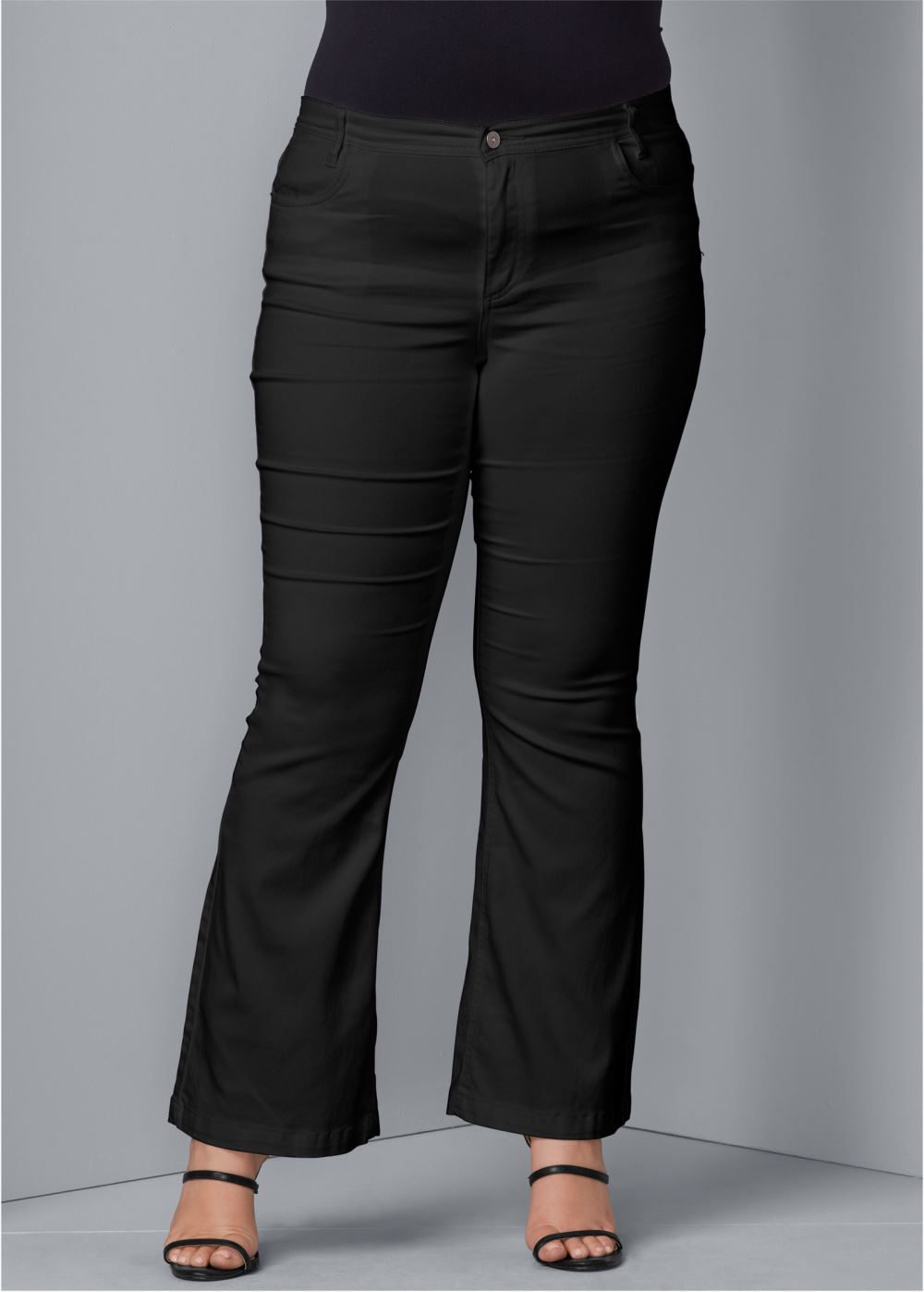 Venus Plus Size Bootcut Jeans in Black