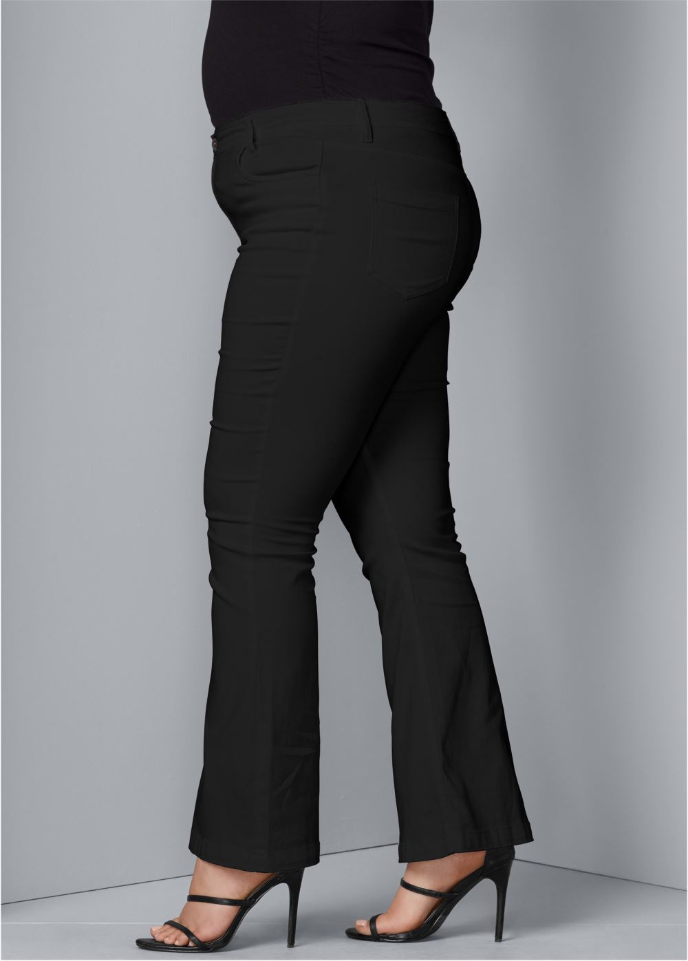 Venus Plus Size Bootcut Jeans in Black