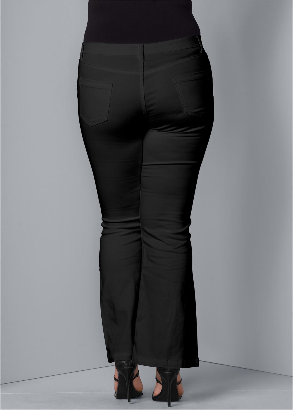Venus Plus Size Bootcut Jeans in Black