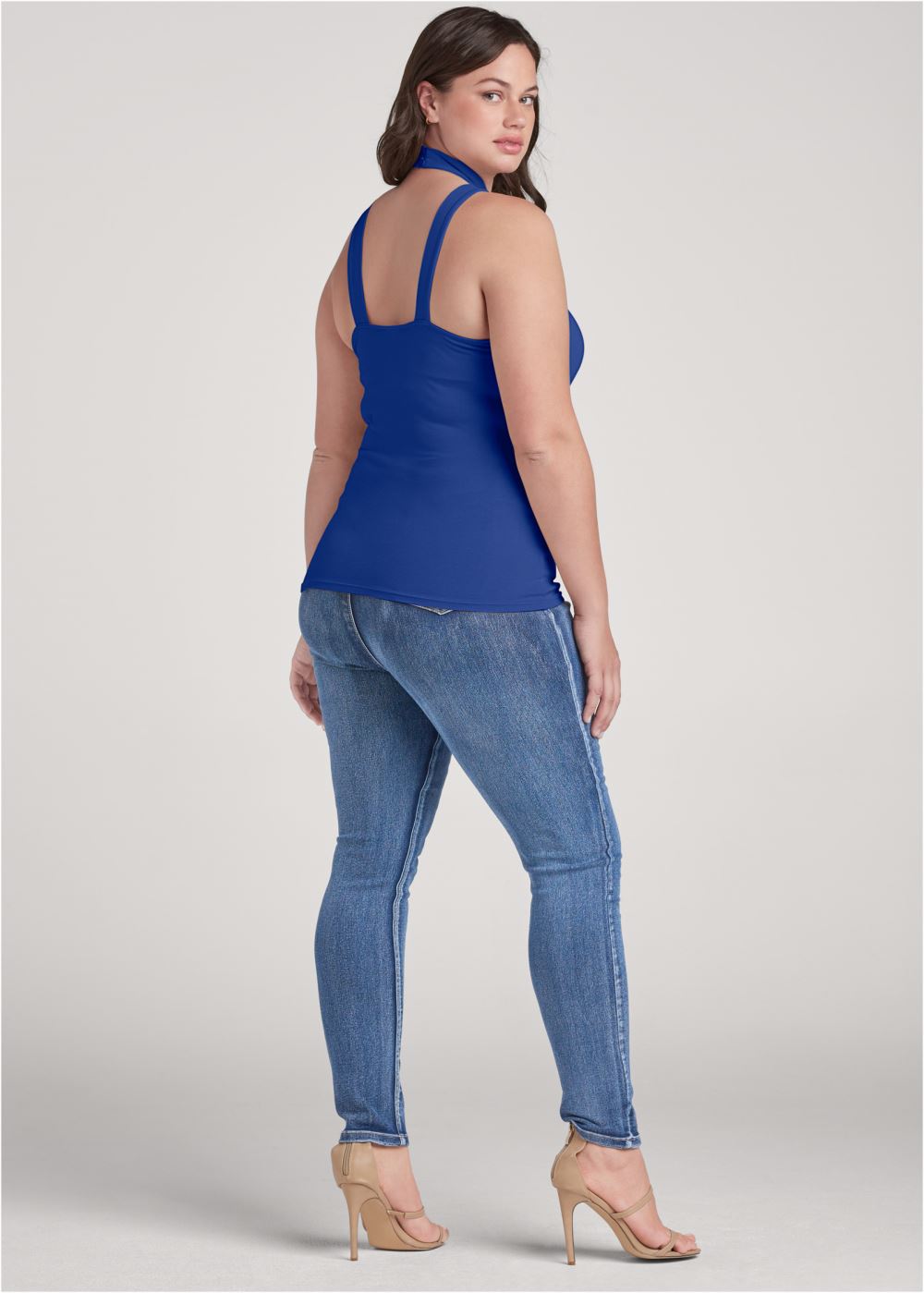 Venus Plus Size Strappy Sleeveless Top