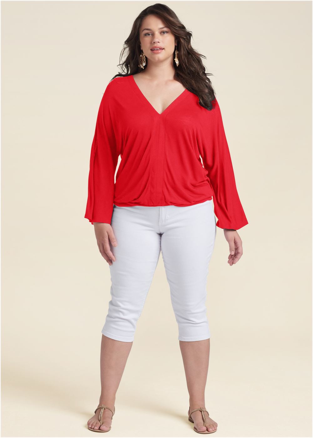 Venus Plus Size Banded Hem Top