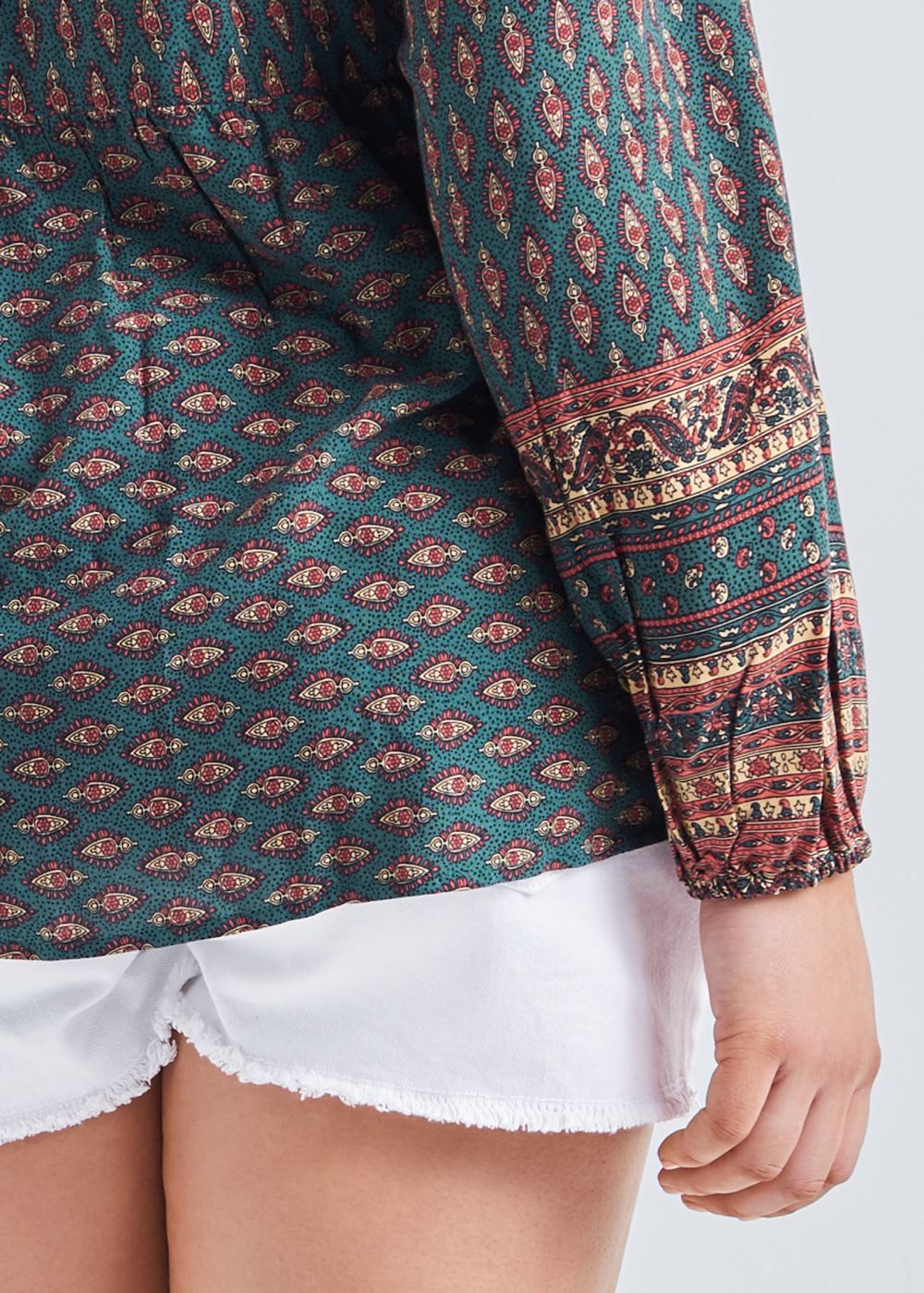 Venus Plus Size Boho Printed Top