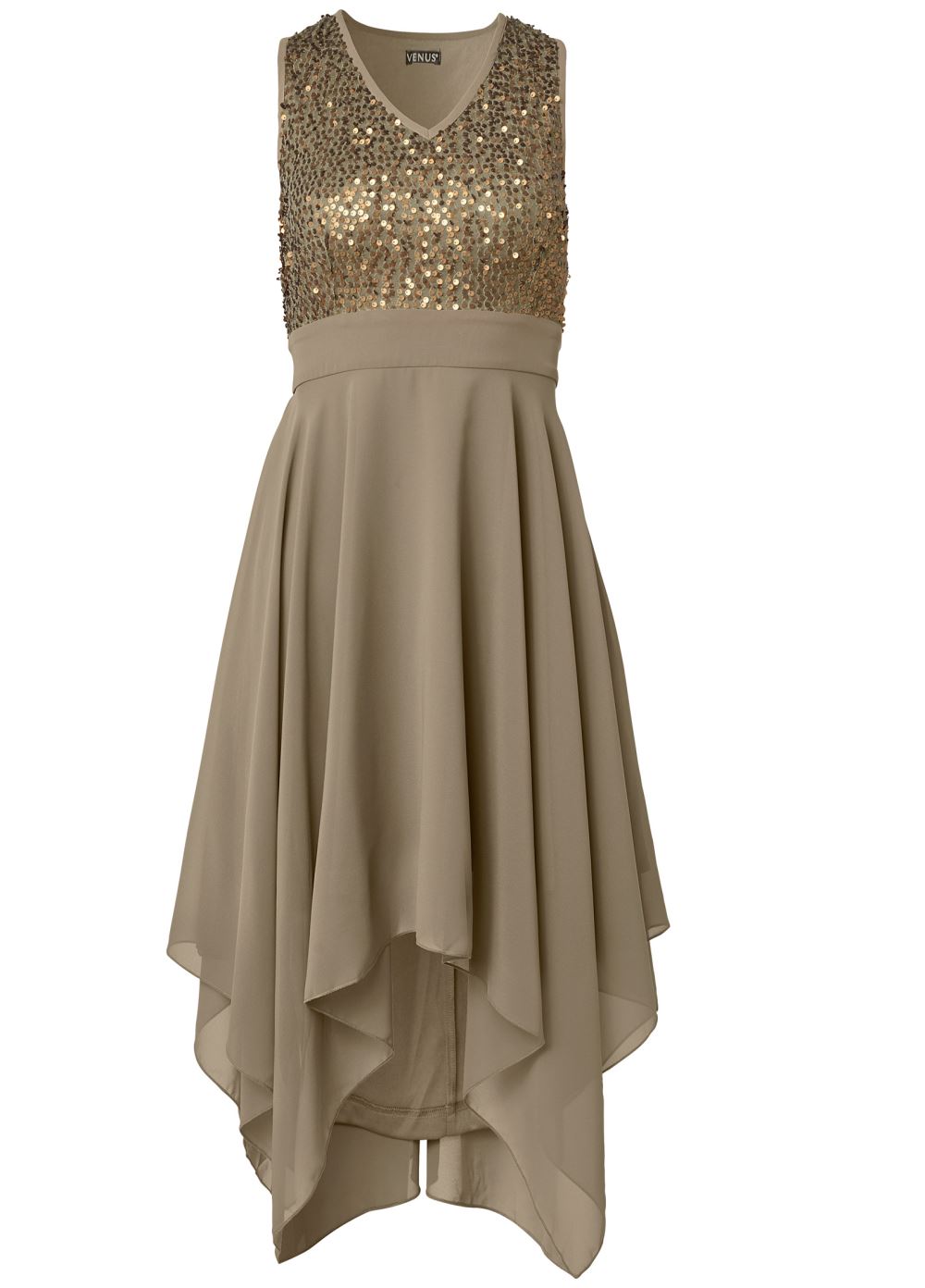 Venus Plus Size Sequin Detail Party Dress