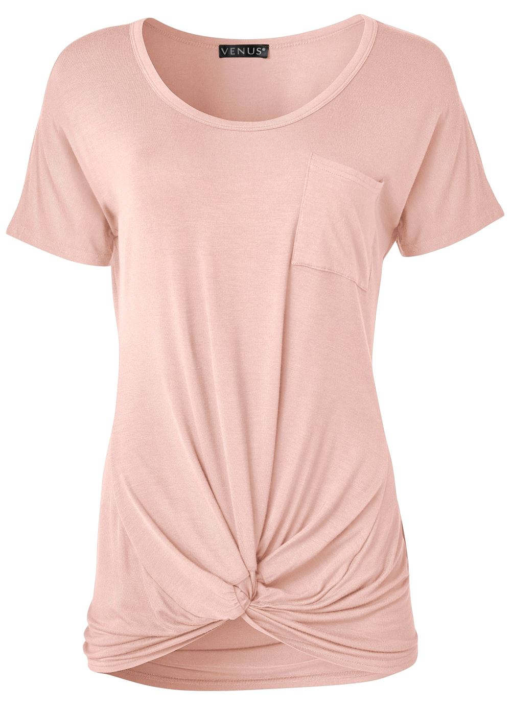Venus Plus Size Twisted Knot Detail Tee