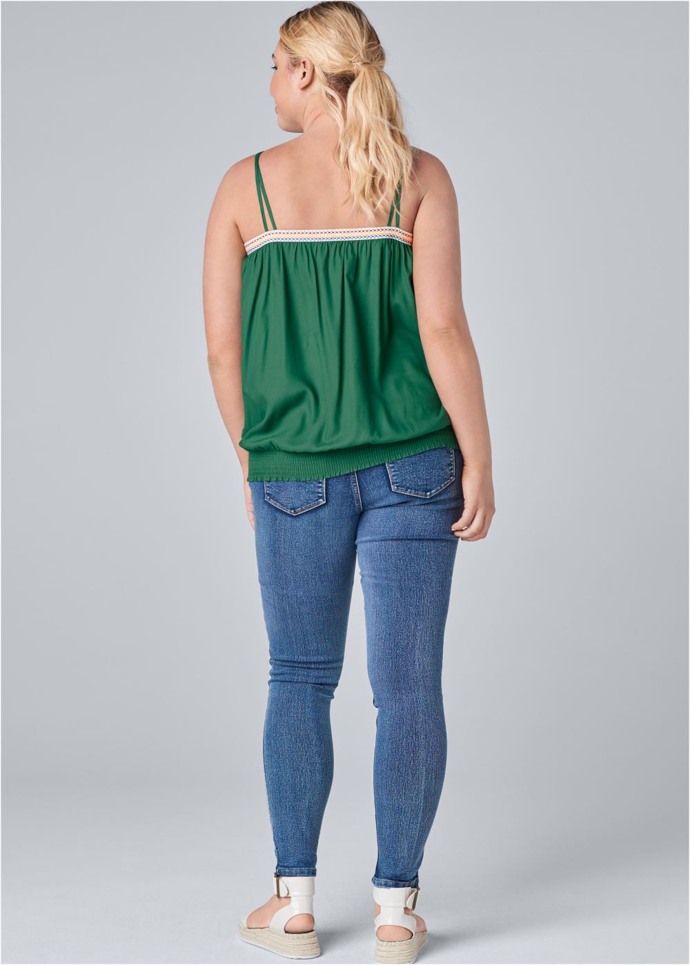 Venus Plus Size Trim Detail Top
