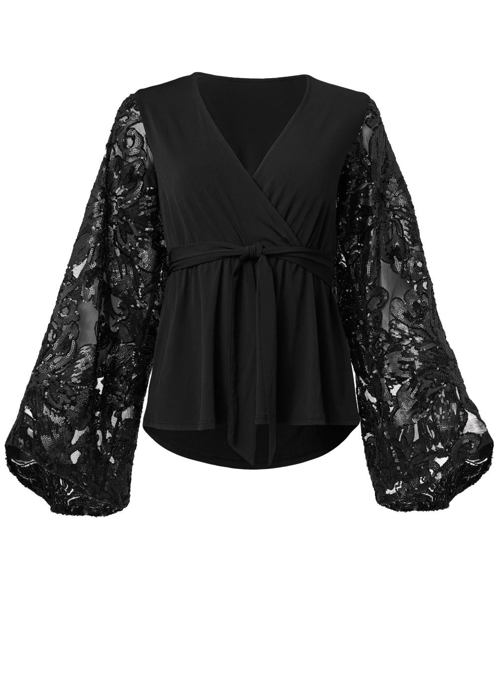 Venus Plus Size Embellished Lace Top