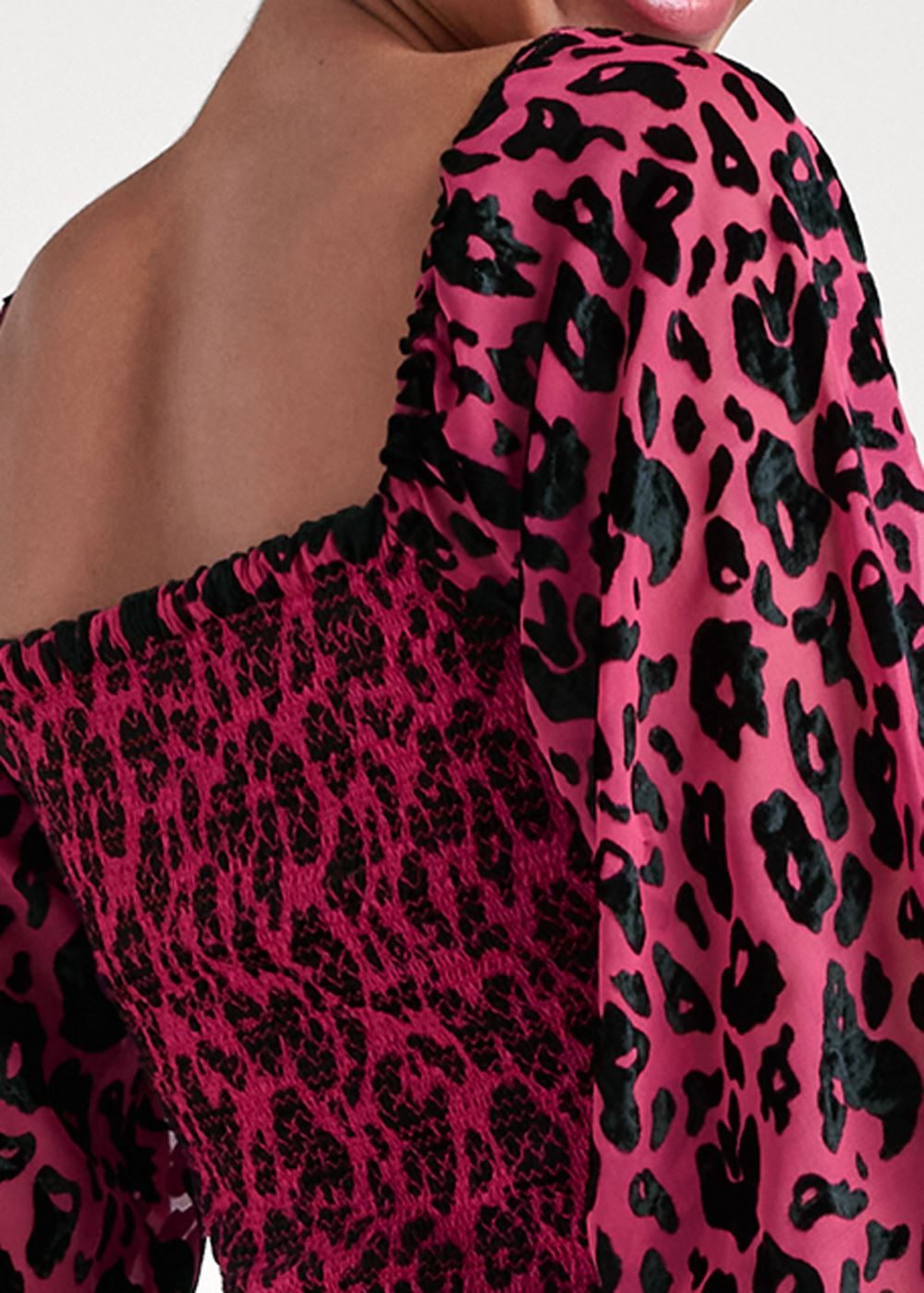 Venus Plus Size Leopard Burnout Top