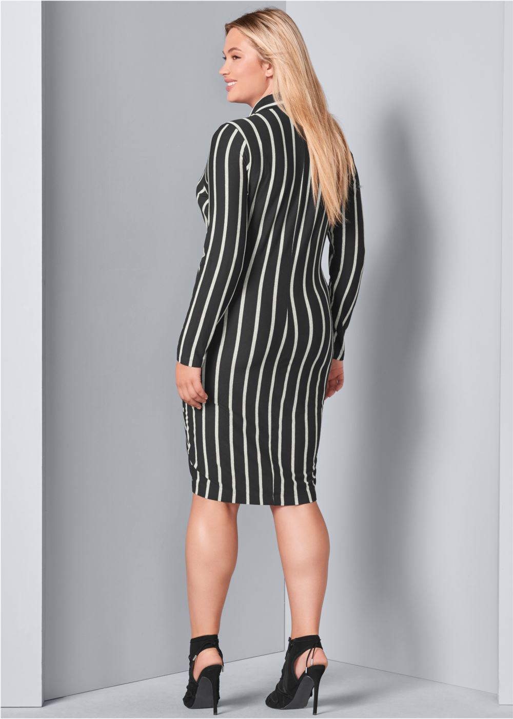 Venus Plus Size Knot Detail Shirt Dress