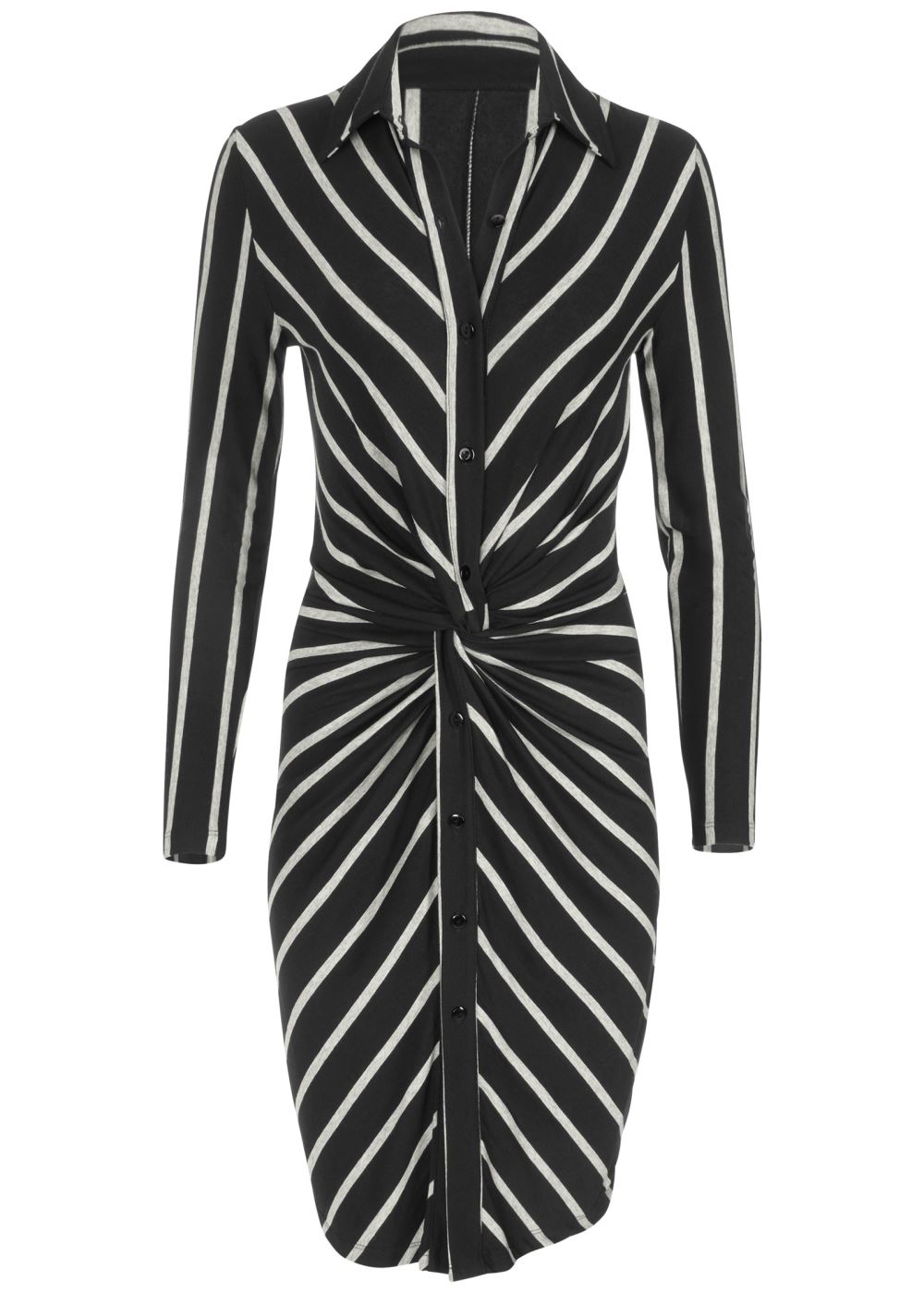 Venus Plus Size Knot Detail Shirt Dress