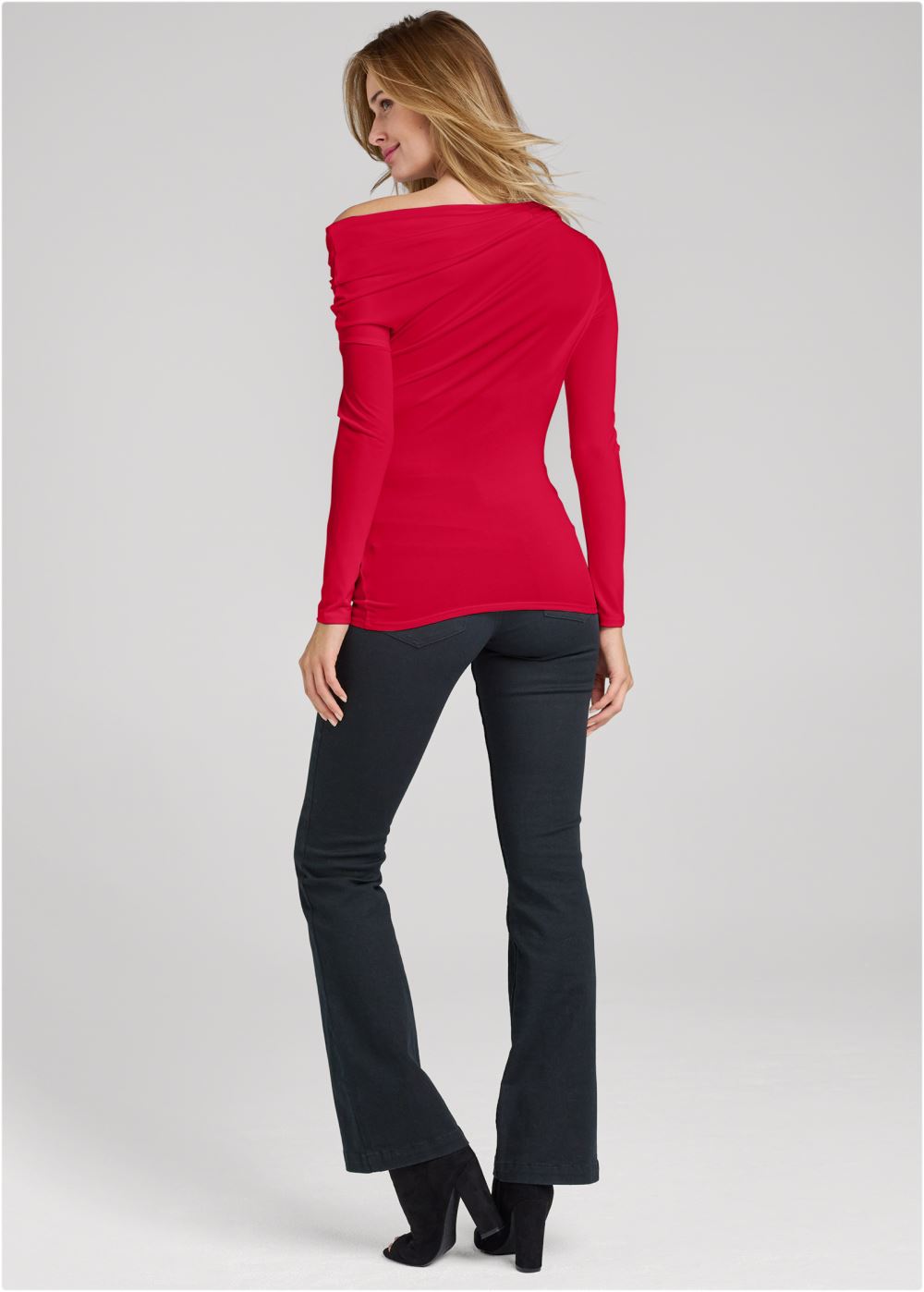 Venus Plus Size Ruched Off-Shoulder Top