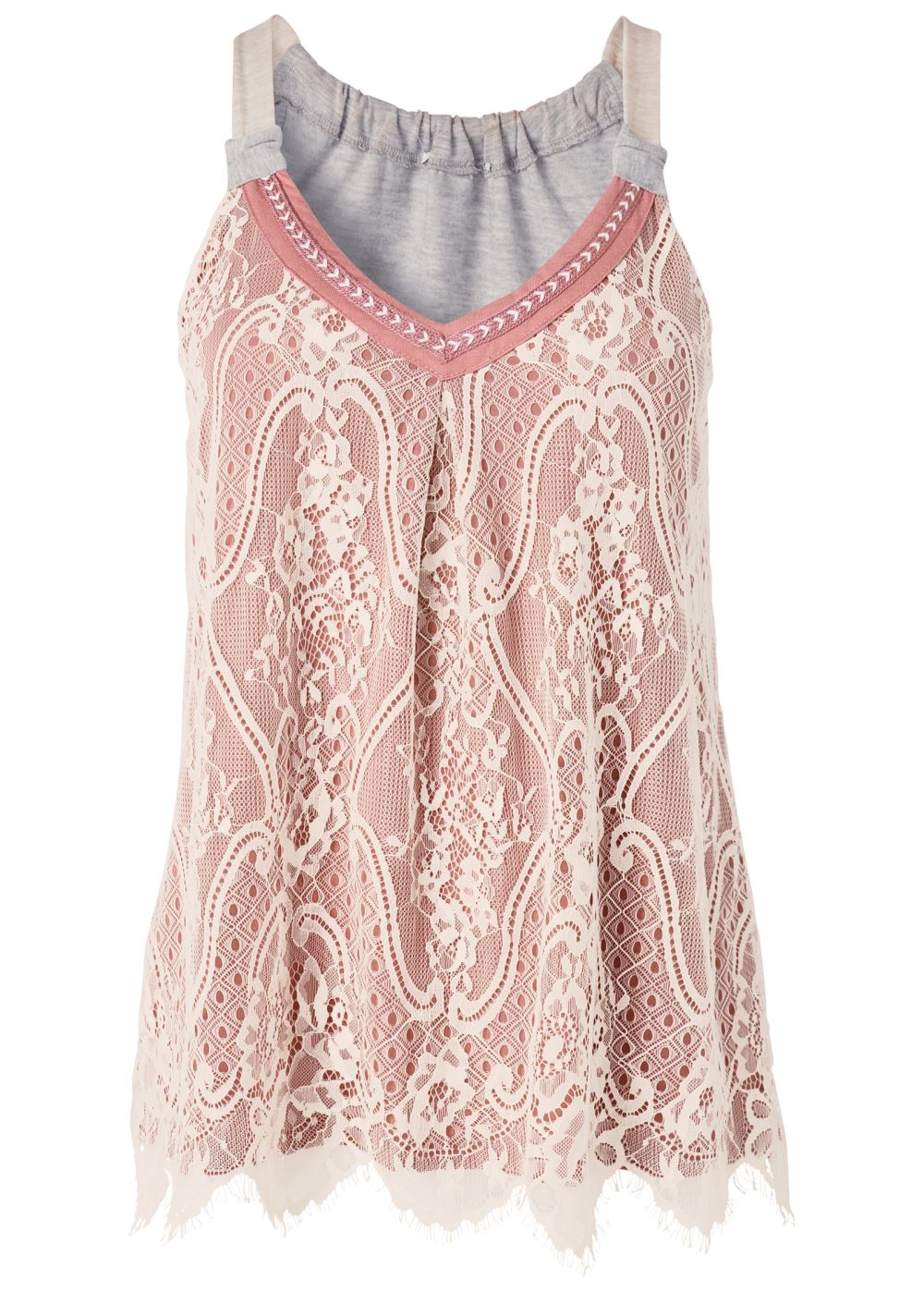 Venus Plus Size Lace Front Top