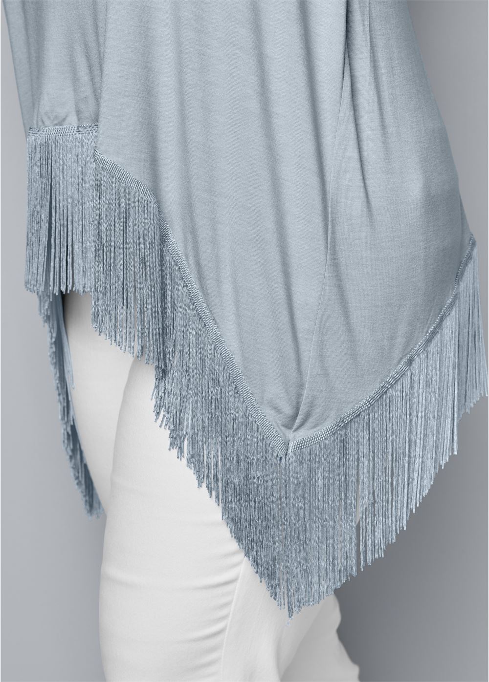 Venus Plus Size Fringe Detail Top
