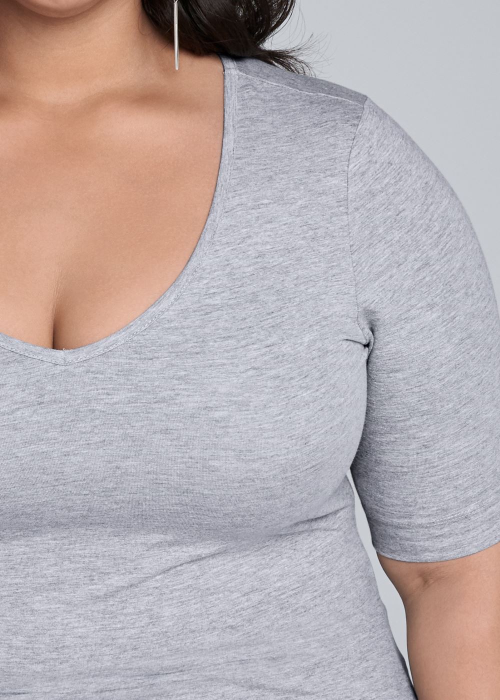 Venus Plus Size Long And Lean V-Neck Tee