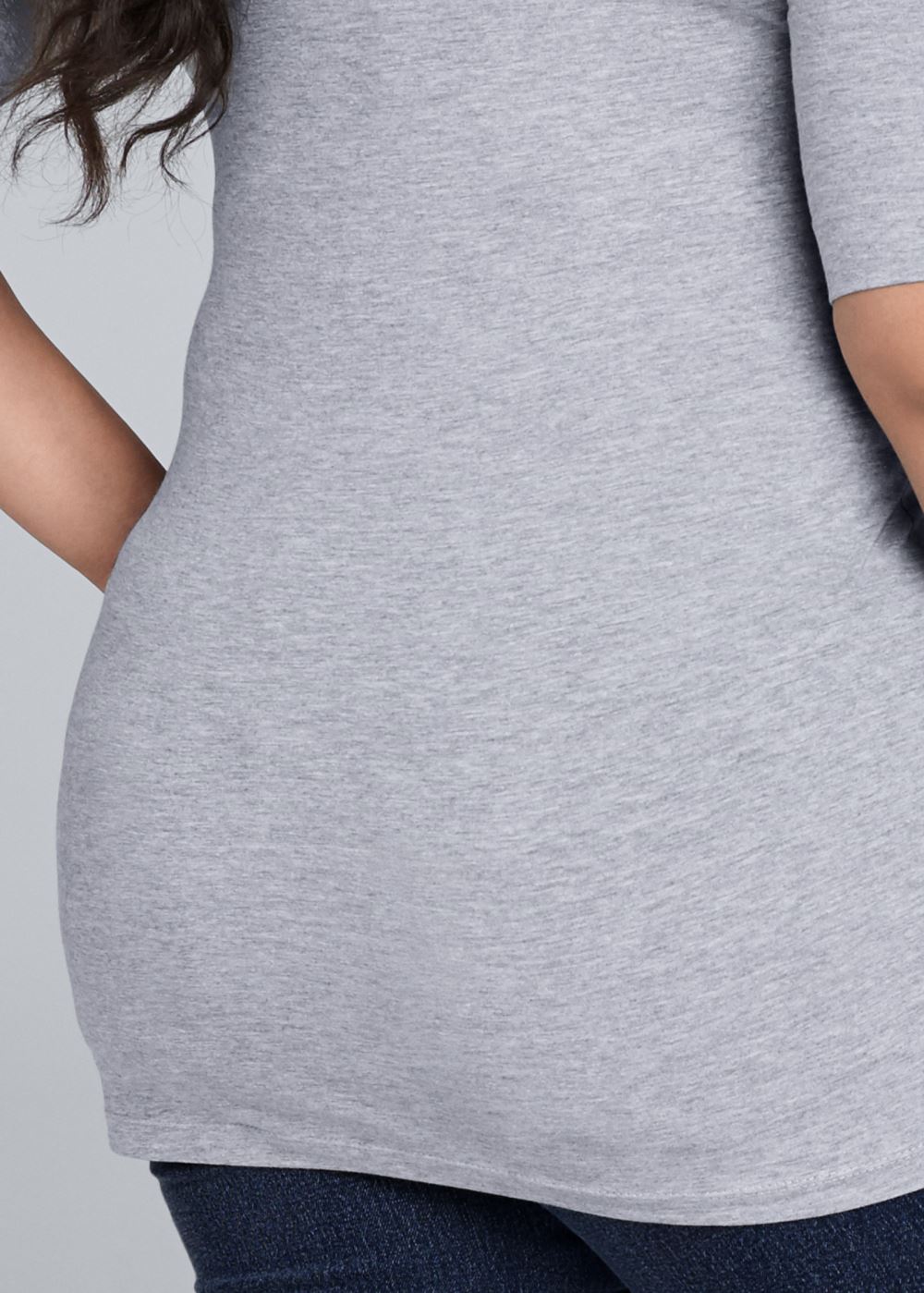 Venus Plus Size Long And Lean V-Neck Tee
