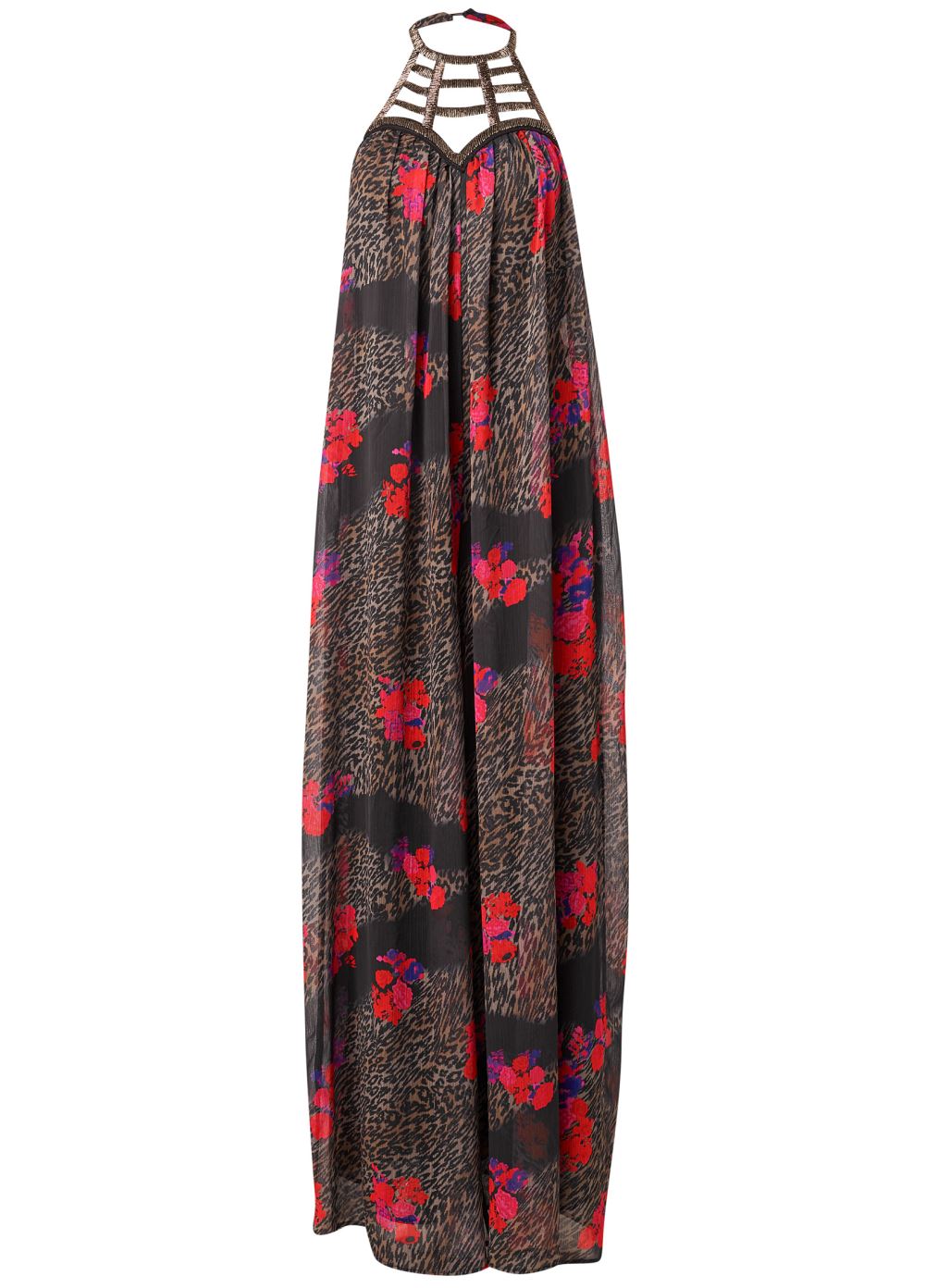 Venus Plus Size Animal Print Jumpsuit in Brown Multi