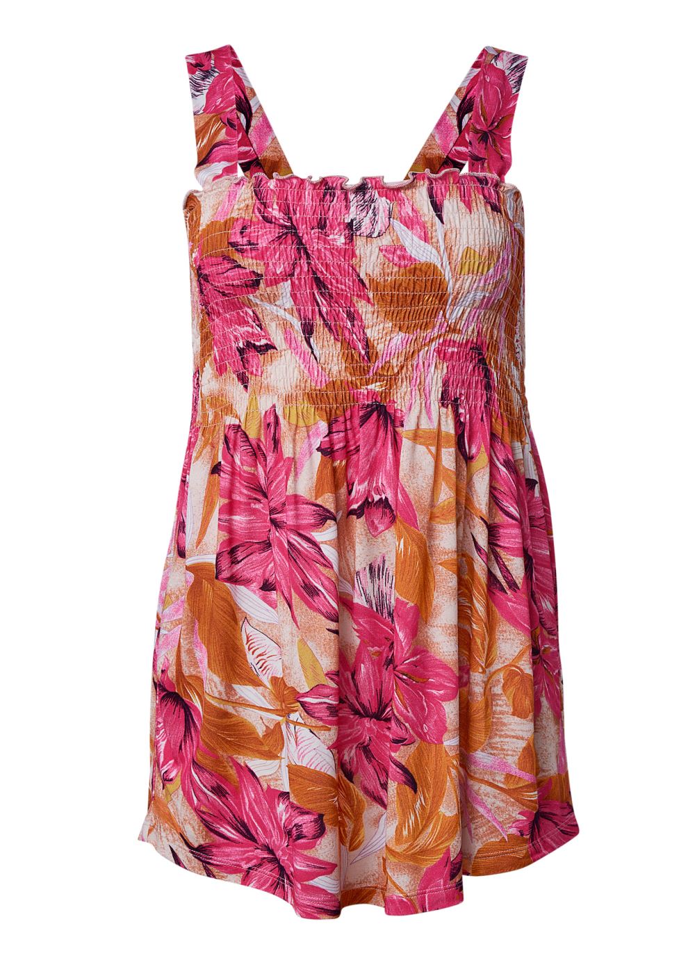Venus Plus Size Smocked Tunic Top