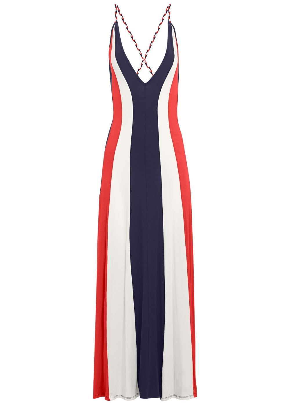 Venus Plus Size Color Block Maxi Dress
