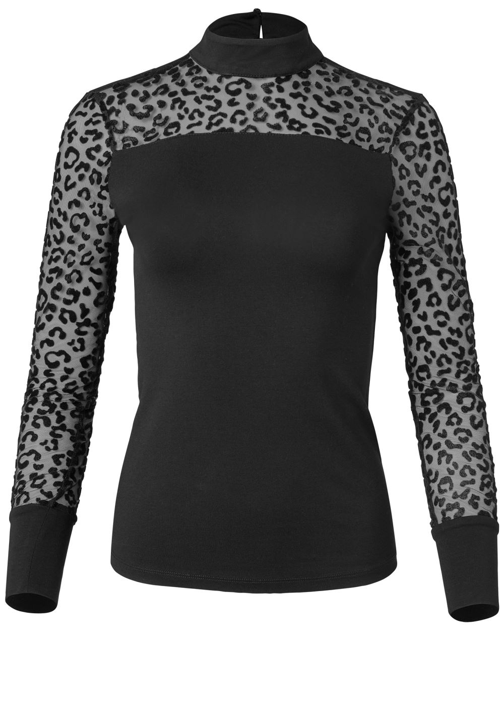 Venus Plus Size Mesh Detail Top