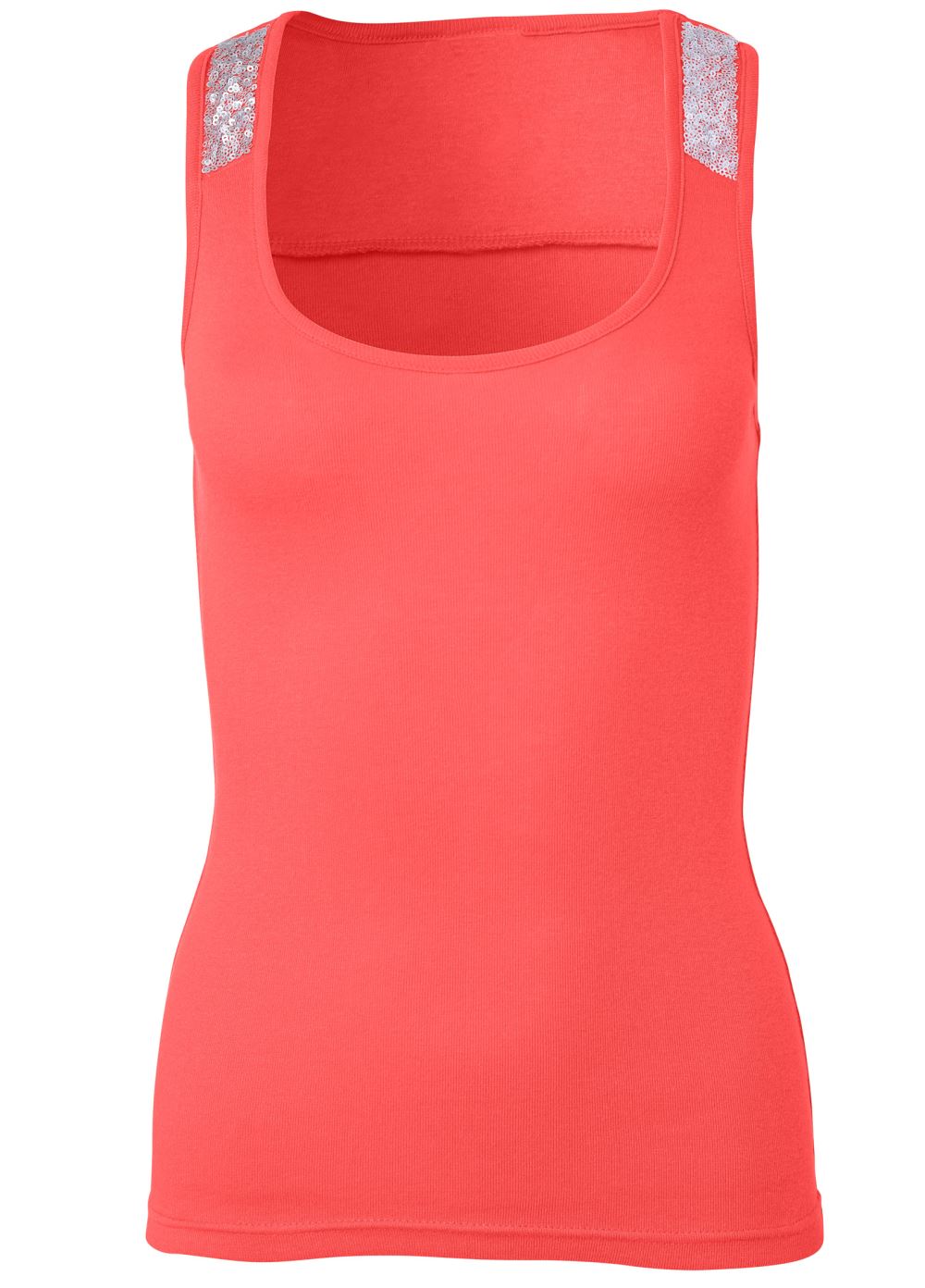 Venus Plus Size Sequin Detail Tank