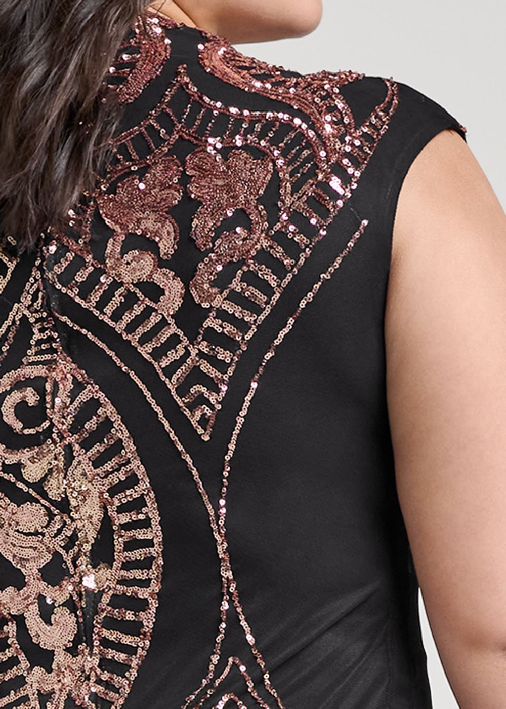 Venus Plus Size Sequin Midi Dress