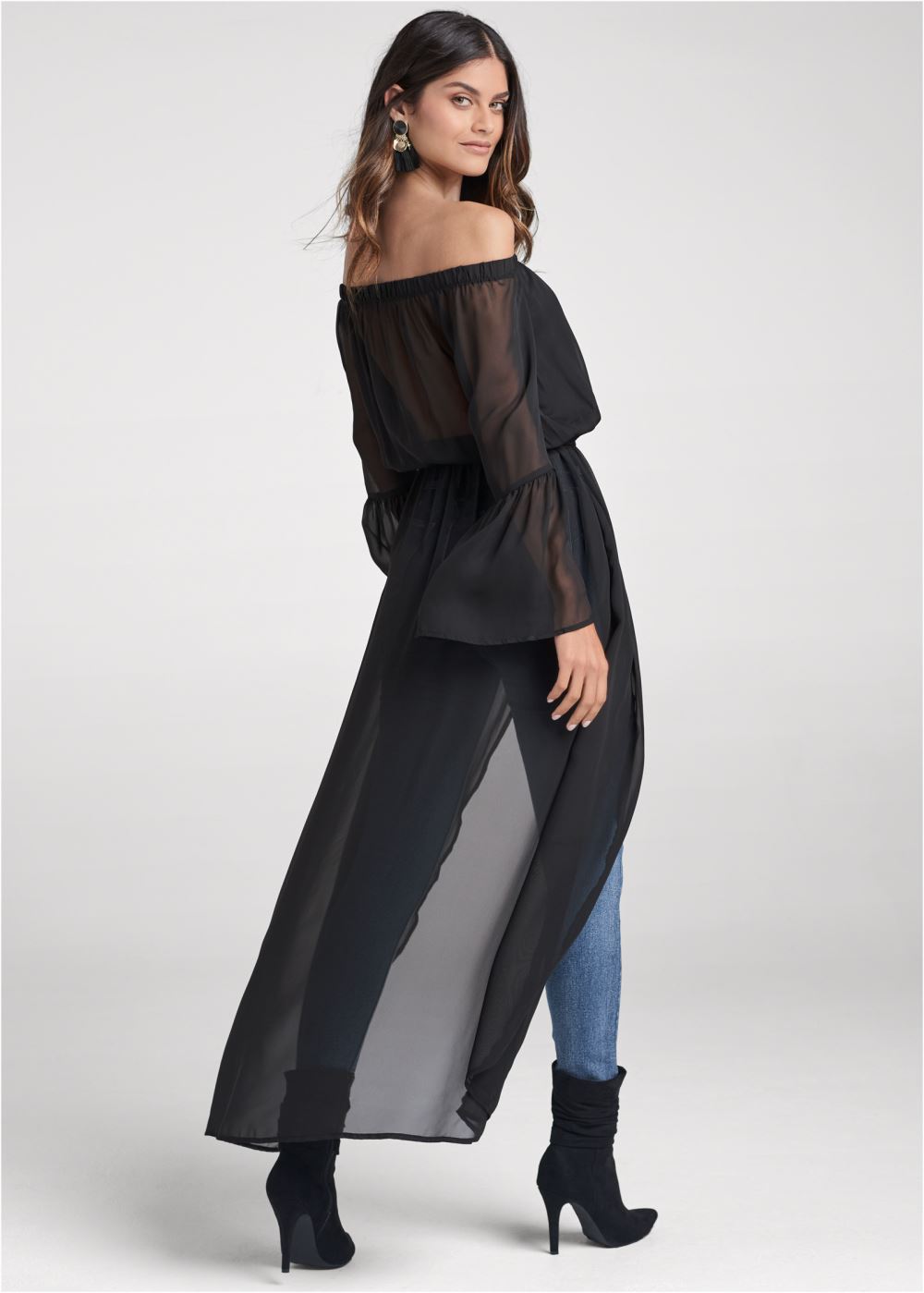 Venus Plus Size Off-The-Shoulder Maxi Top