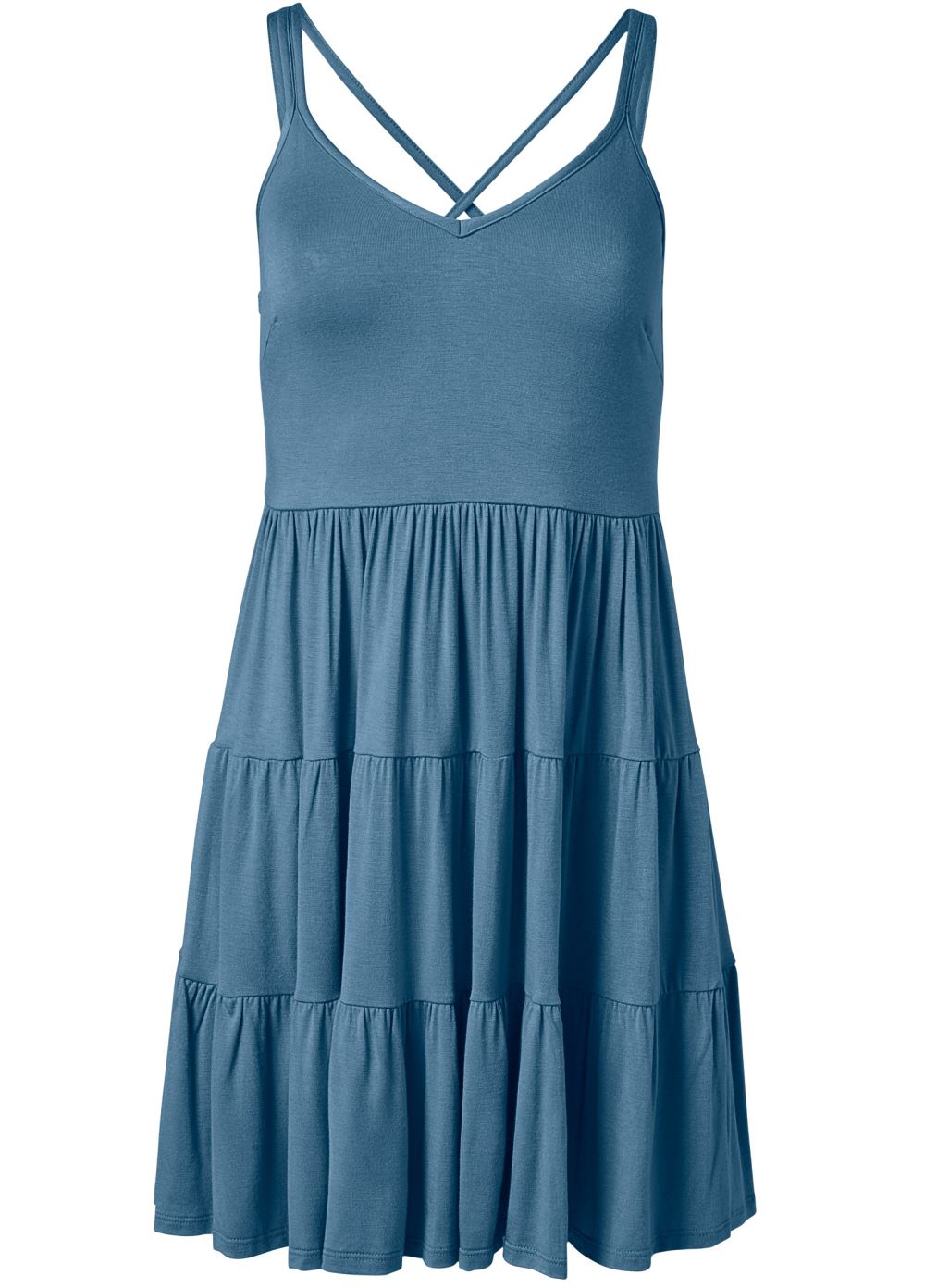 Venus Plus Size Tiered Strappy Mini Dress