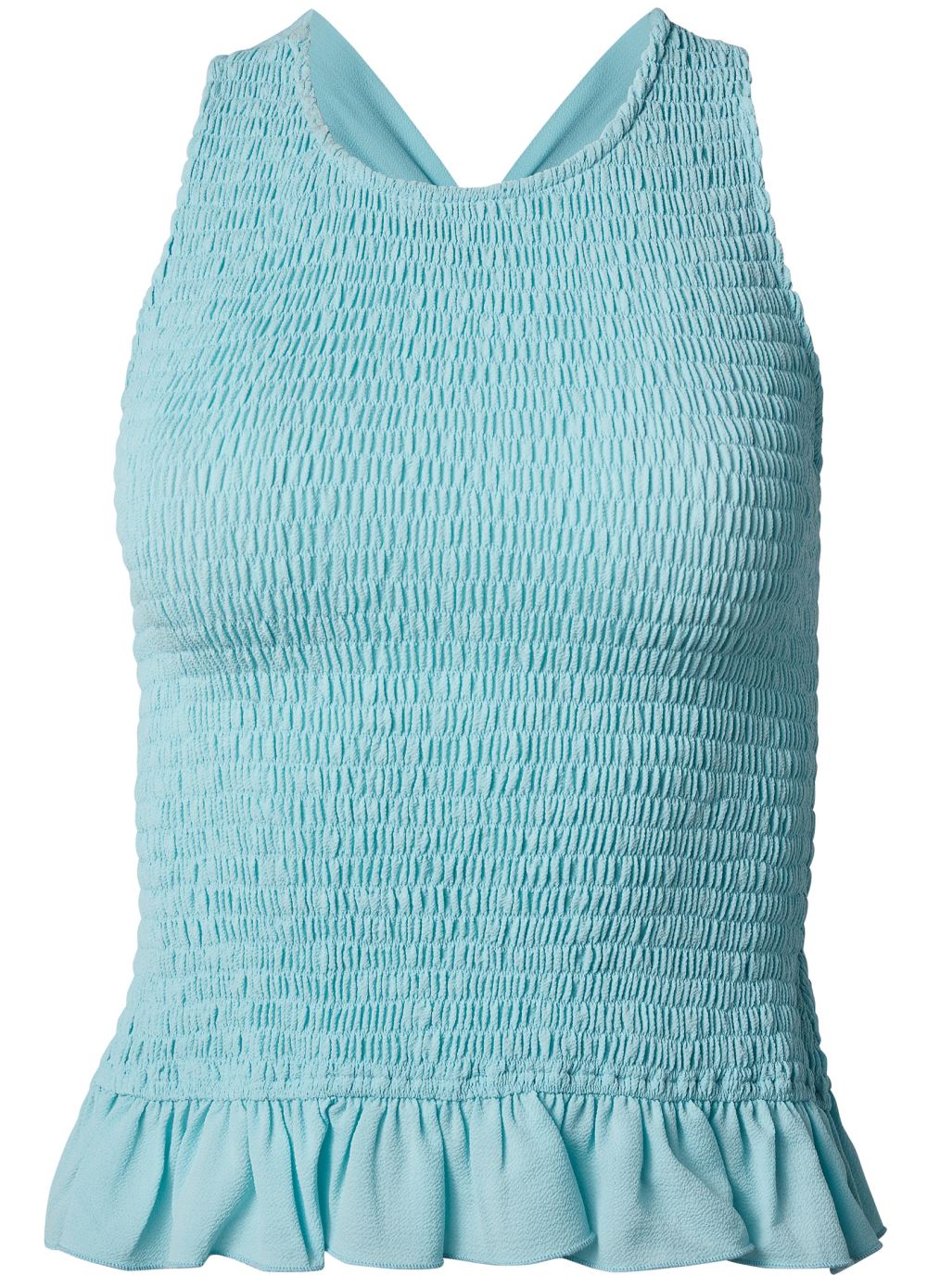 Venus Plus Size Smocked Tie-Back Halter Top