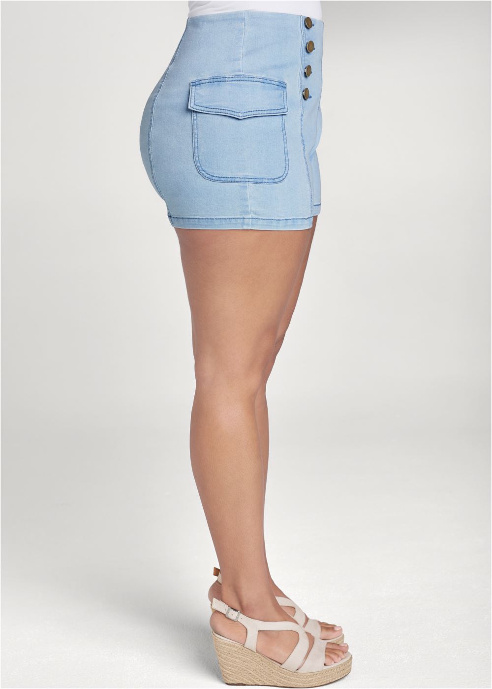 Venus Light Wash CARGO SAILOR SHORTS