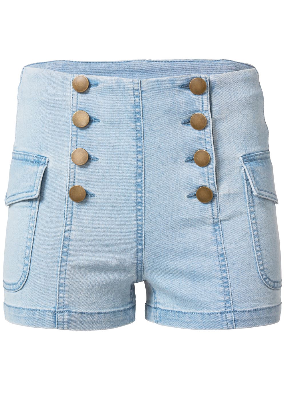 Venus Light Wash CARGO SAILOR SHORTS