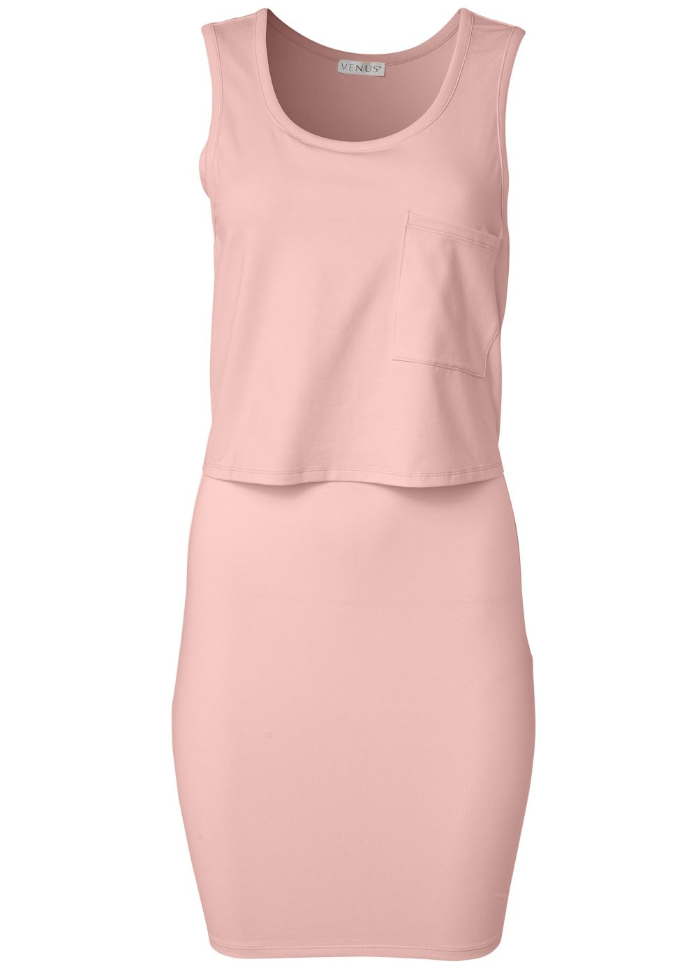 Venus Pink Casual Tank Dress
