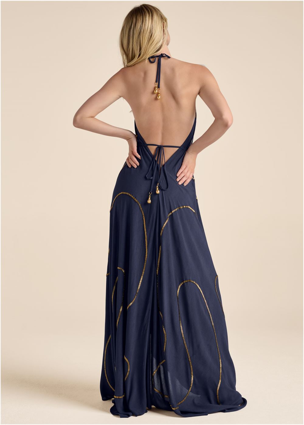 Venus Plus Size Beaded Maxi Dress
