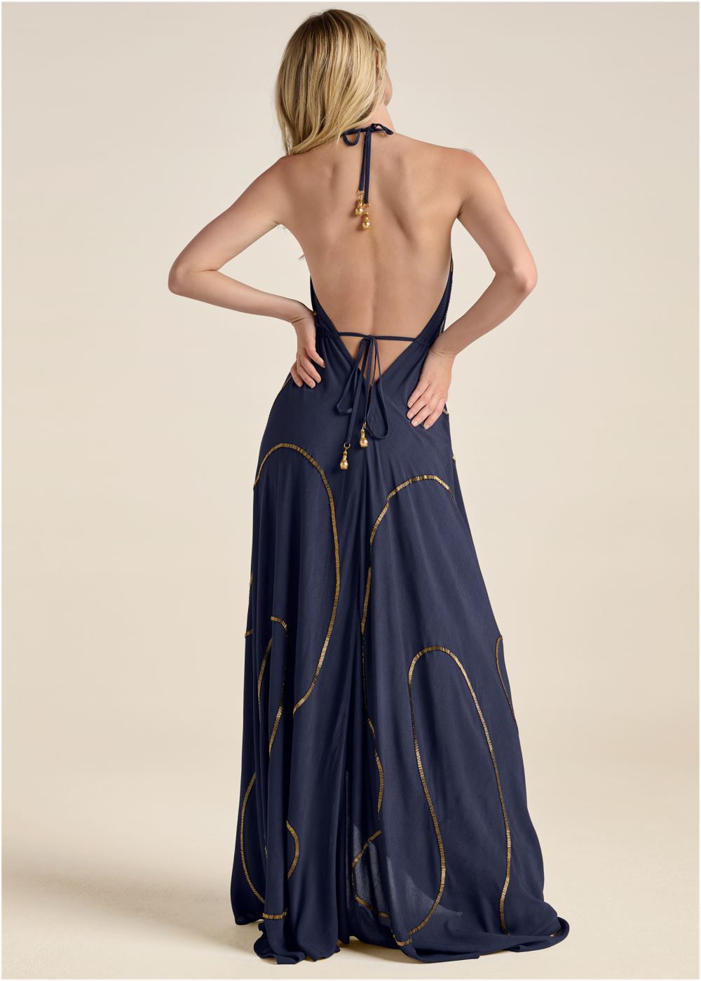 Venus Plus Size Beaded Maxi Dress