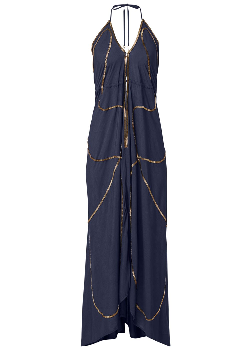Venus Plus Size Beaded Maxi Dress