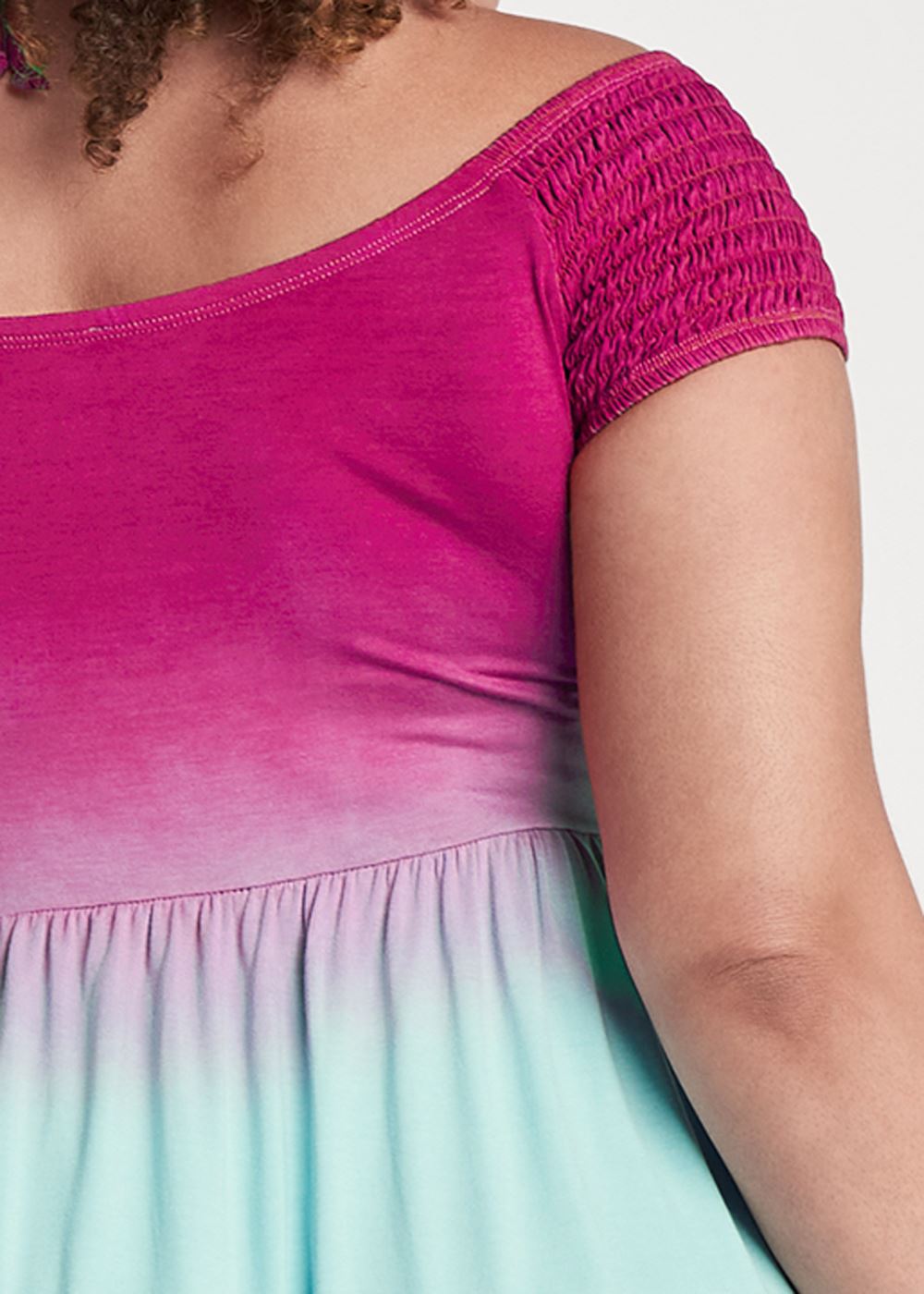Venus Plus Size Embellished Ombre Dress