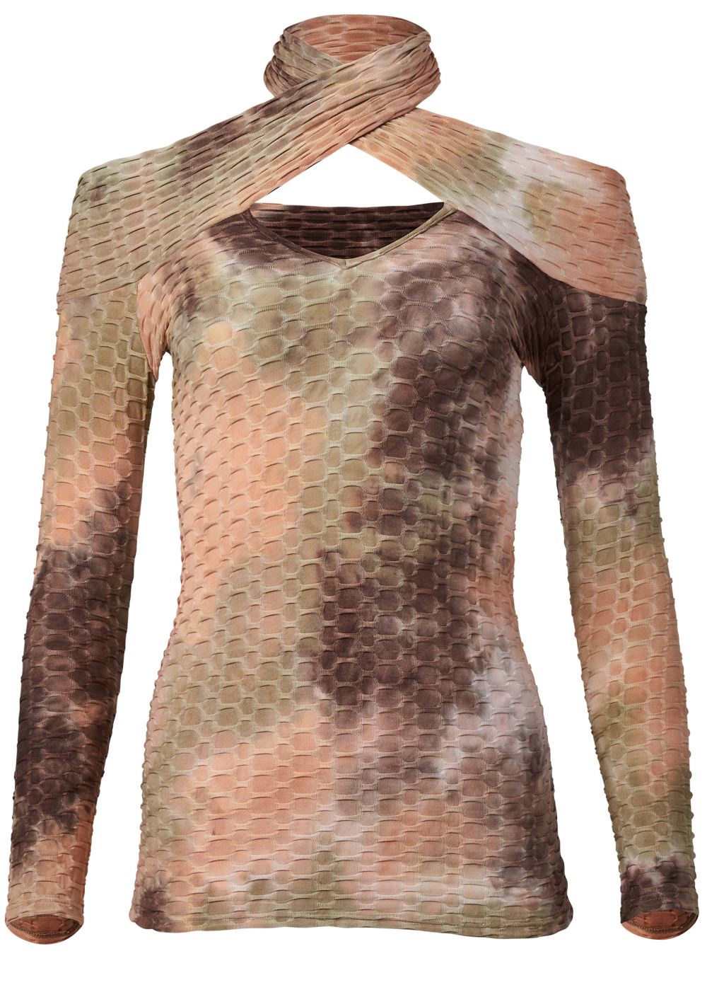 Venus Plus Size Saharan Tie Dye Top