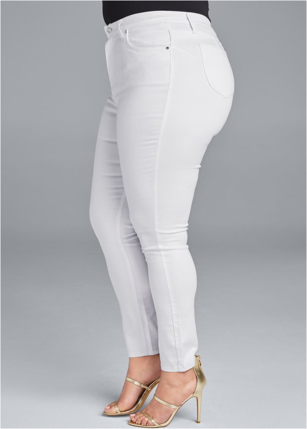 Venus Plus Size Lift Jeans in White Denim