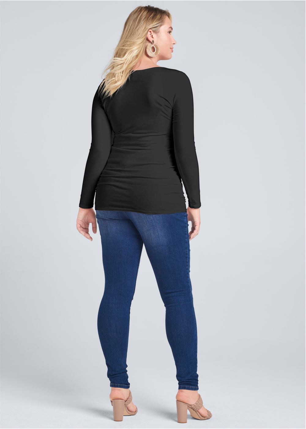 Venus Plus Size Long Sleeve Long And Lean Tee