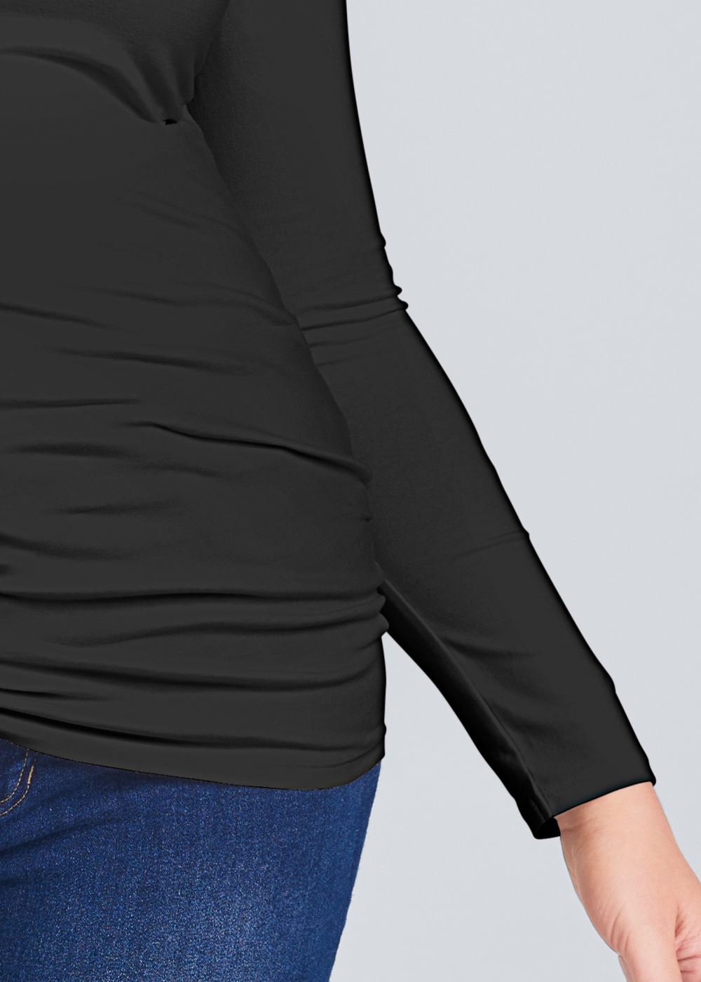 Venus Plus Size Long Sleeve Long And Lean Tee
