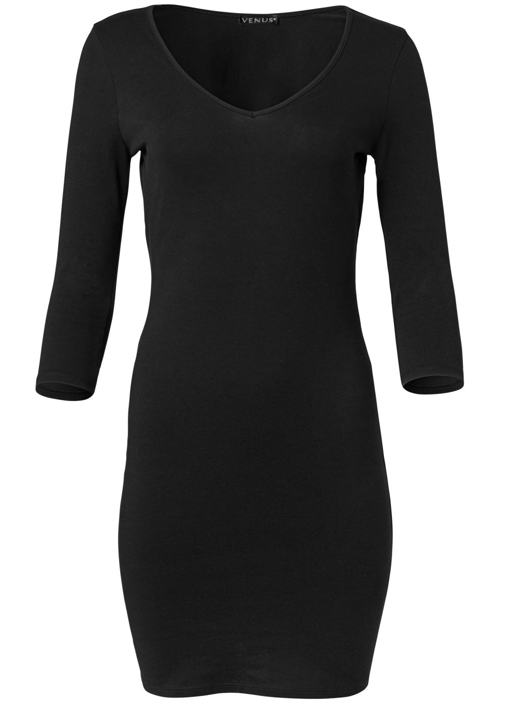 Venus Black Long And Lean Mini Dress