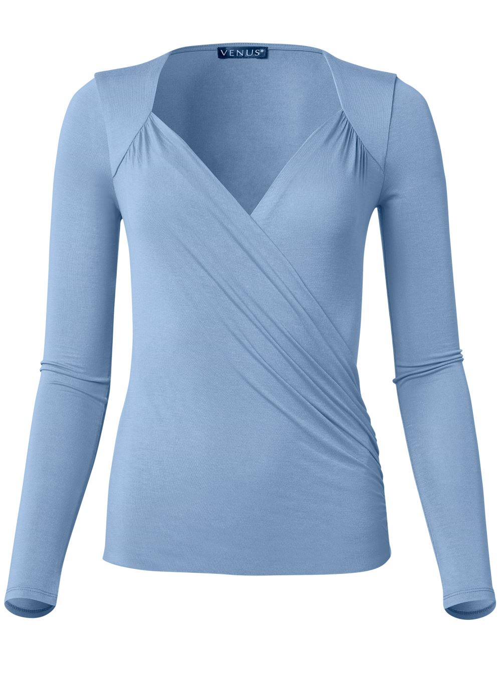 Venus Plus Size Surplice Neck Top