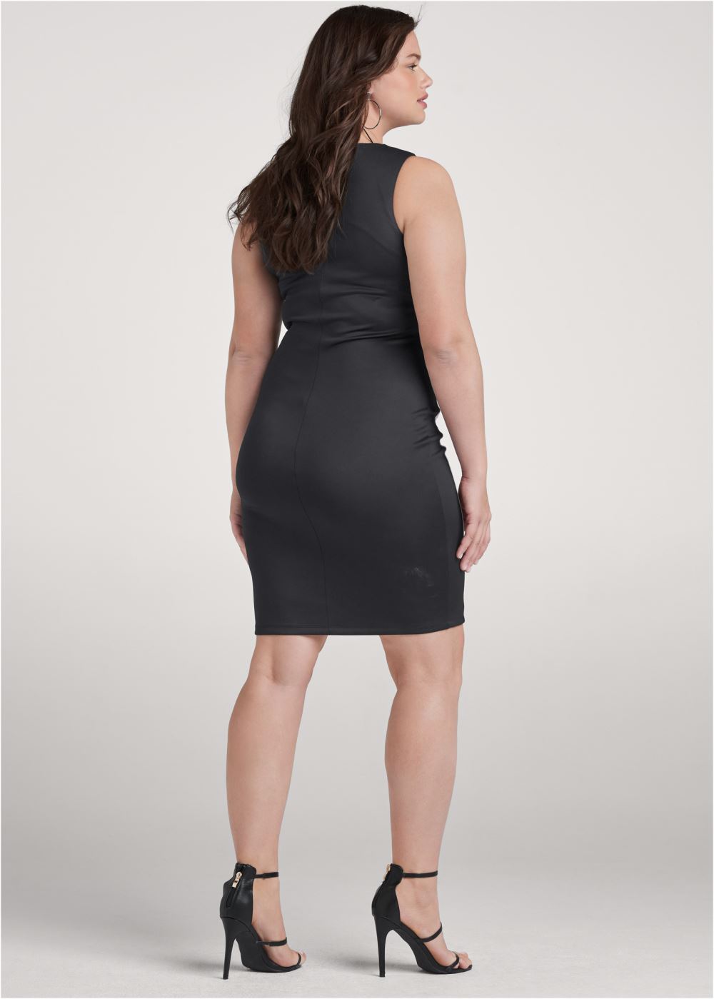 Venus Plus Size Color Block Bodycon Dress