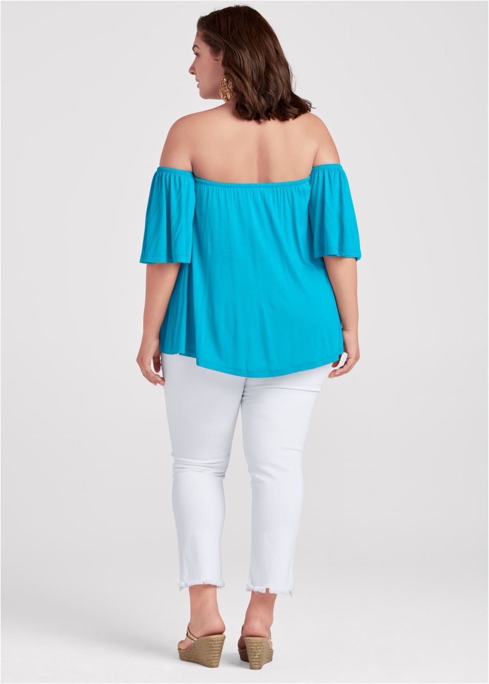 Venus Plus Size Off-The-Shoulder Top