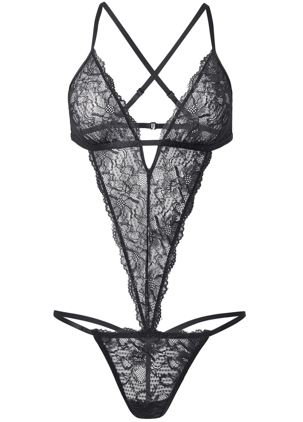 Venus Black SEXY LACE TEDDY
