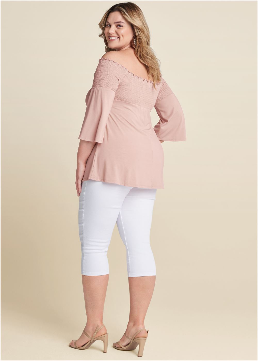 Venus Plus Size Off-The-Shoulder Top