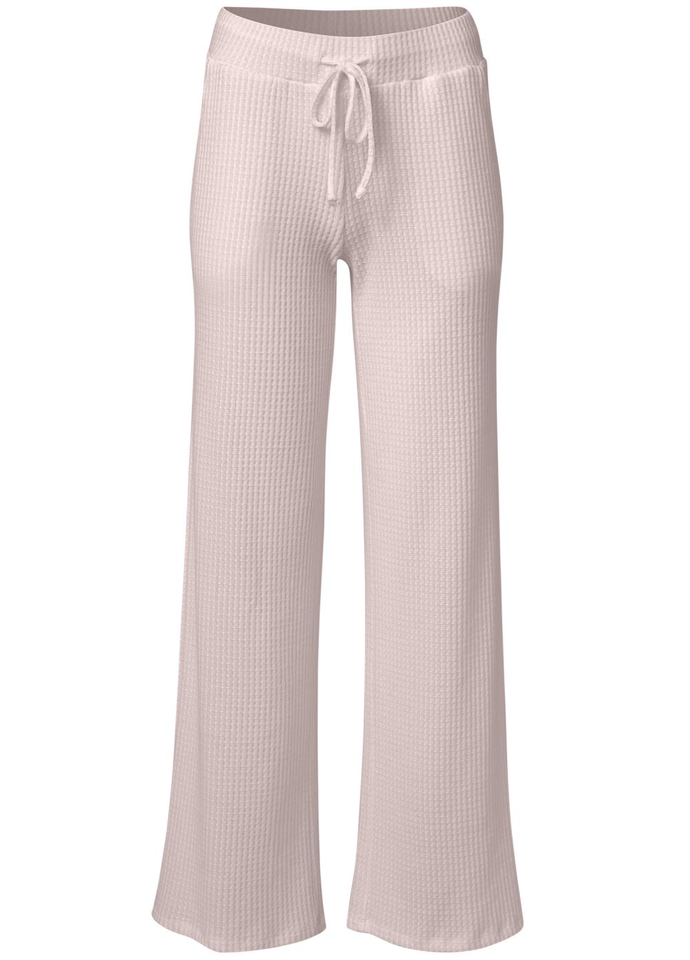 Venus Plus Size Brushed Waffle Lounge Pants in Mauve