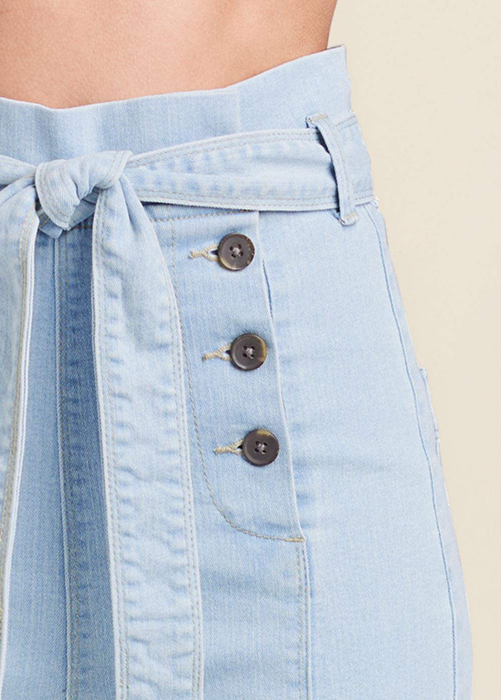 Venus Plus Size Flare Leg High Waist Jeans in Light Wash