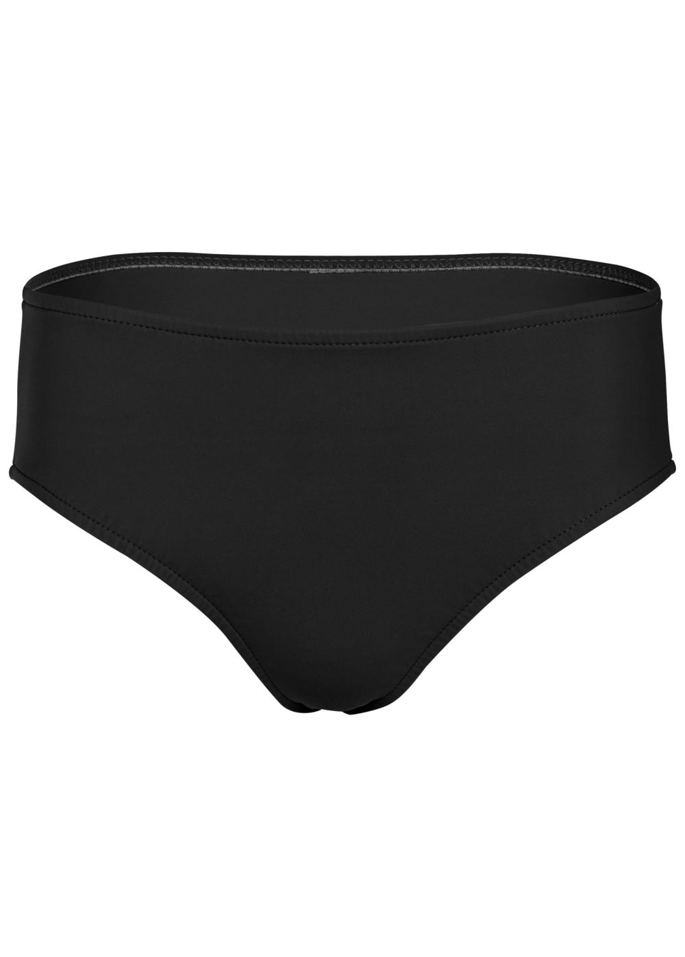 Venus Full Coverage Mid-Rise Hipster Bikini Bottom Bikini - Black Beauty