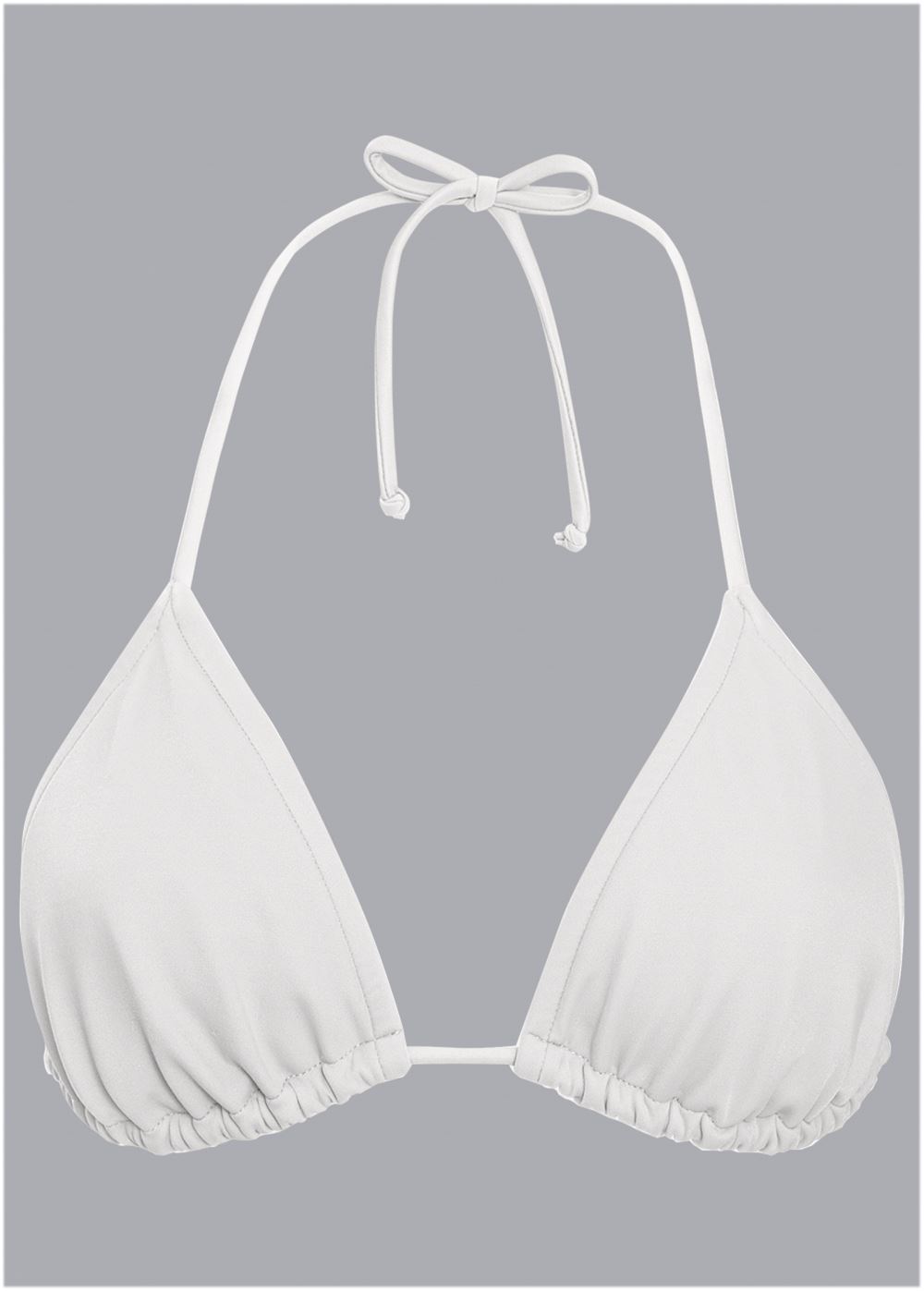 Venus Triangle String Bikini Top Bikini - Pearl White